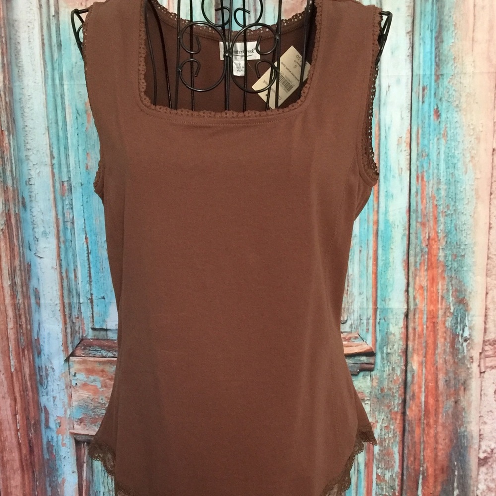 NWT Coldwater Creek Cotton blend tee